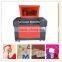 the lowest price for pvc card/rubber laser cutter