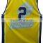 Cheap mesh youth yellow basketball jerseys