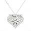 Heart aromatherapy perfume locket pendant,essential oil pendant diffuser