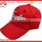 Red Cotton Chino Twill Fabric Golf Cap