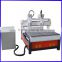 double heads cnc router with vacuum table for wood