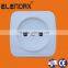 Power electrical ABS European wall socket(S6009)