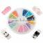 12 Colors Acrylic Half Round Pearls Flat Back Jewelry Nail Art Beads Decoration Craft DIY Manicure Tools