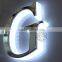 LED crystal channel characters / stainless steel edg/ acrylic resin production / metal door signs /Crystal Mini / screw back