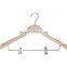 Professional Standard Wood Clothes Hanger With Locking Bar