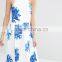 OEM Manufacturer Summer Elegant Full Midi Dress In Bright Floral Print