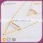 N72446I02 Party Occasion Copper Alloy Evil Eye Gold Triangle Hollow Turkish Necklace Designs