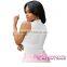 White see through hot sale female Sleeveless Mesh lace bodysuit