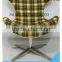 Print Cloth Covers Within Brush Metal Modern Furniture