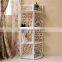 Children bedroom furniture white wood-plasic storage open shelf