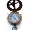 ANTIQUE SUNDIAL COMPASS - BRASS ANTIQUE SUN DIAL COMPASS - NAUTICAL MARINE SUNDIAL COMPASS