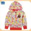 ( F3208 ) cream 18M-6Y New spring children clothes cartoon printed baby girl cotton hoody for kids