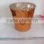 glass garden flower pot with colors glass flower pot made in china
