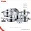 Stainless steel cookware set 16 pcs, 16pcs cooking pot, cook ware set                        
                                                Quality Choice