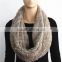 Plain Color Knitted Fish Scale Pattern Snood