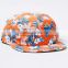 High Quality Custom Floral Printed 5 Panel Hat, Cheap Adjustable 5 Panel Hat