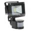 floodlight 100W with PIR sensor CE ROHS 3 years warranty