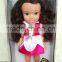 12 inch fashion vinyl doll toy with Gold, brown, black hair