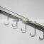 Chrome metal J shape display hook for hanging bag
