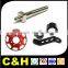 aluminum steel brass plastic cnc turned parts