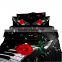 Red Rose Cotton Luxury Bedding Set 3D Bed Sheets