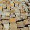Factory sell yellow quartz natural surface paver blocks