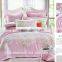 2015 wholesale price 4PCS bedding set Flower printed tencel duvet cover set