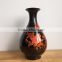 cheap price Yuqi black ceramic vase floor vase