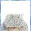 bunny ears chunky knit winter hood scarf with fluffy lining for girls