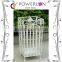 Metal Garden Arch and Gate, White, Round Top, Perfect For Various Climbing Plant