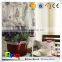 latest creative design linen/ cotton or polyester eco friendly waterproof fabric natural straw fabric wood deisgn fabric