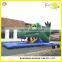 2015 hot sale PVC 0.55mm inflatable water slide with pool manufacturer
