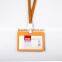 Eco friendly material PP plastic id card holder with lanyard