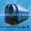 Used tyre waste rubber or waste plastic material recycling to oil pyrolysis machine with CE ISO