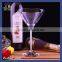 274ml Taper crystal diamond tequila shot glass martini glass