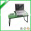 MDF green portable folding computer desk for bed