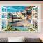 Wall Sticker Vinyl Printing Scenery Outside The Window Stickers