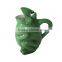 Cute Frog Green Custom Glazed Ceramic Pitcher