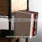 Hanging metal book display rack
