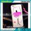 3D liquid wine glass with stand phone case for iphone