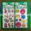 round smile face embossed PVC stickers for children