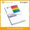 Popular assorted sticky notepad with clip and hard cover