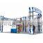 simple twister tower booth design for exhibition