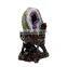 Brazil purple amethyst geode carving fengshui products for decoration or collection