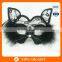 Hot Sale Sexy Black Lace Cat Face Mask for Halloween Party