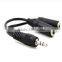 1.8M male to 2*female 3.5MM aux cable