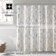 silver reinforce gold hot stamping printing 100% polyester bathroom shower curtain
