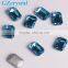 Colourful rectangle crystal stone mobile cover, machine cut crystal clear glass stones
