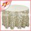 wholesale poly round petal taffeta wedding table cloth