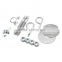 Hood and Deck Pins,Chrome plated finished steel,7/16 in.-20 Thread ,Safety Pins, Screw-On Scuff Plates Hardware hood pin kit